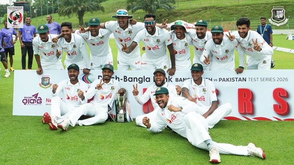 দ্বিতীয় টেস্টে পাকিস্তানকে হারিয়ে সিরিজ জিতল বাংলাদেশ